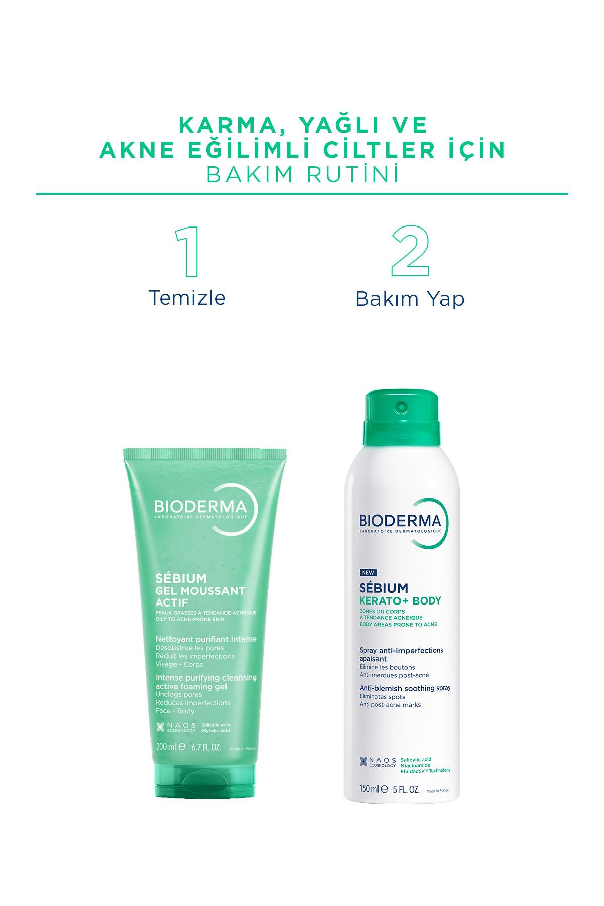 BİODERMAVÜCUT NEMLENDİRİCİLERBioderma Sebium Kerato Body Vücut Aknesi Karşıtı Sprey 150 ml 