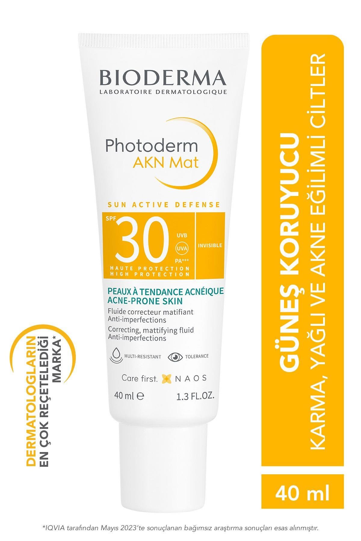 BİODERMAYÜZ GÜNEŞ ÜRÜNLERİBioderma Photoderm AKN Mat Spf30 Güneş Kremi 40 ml