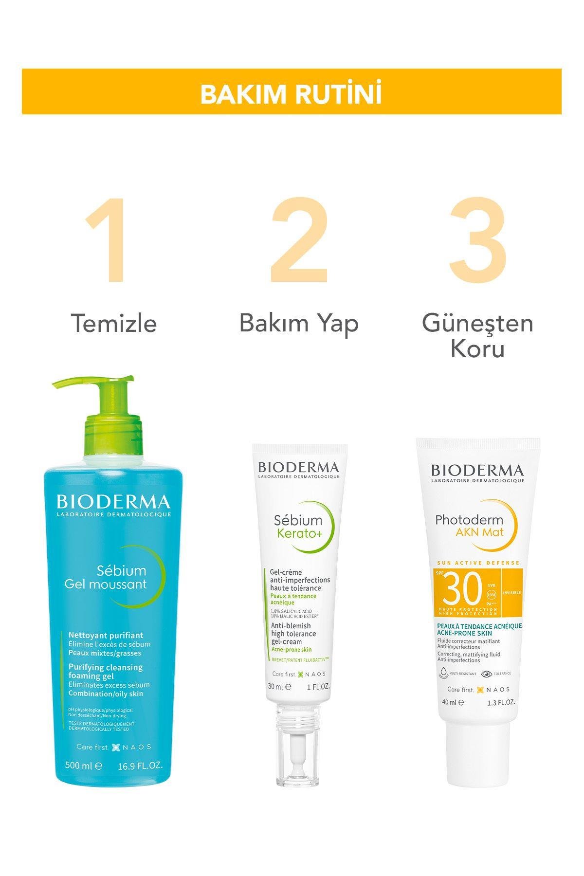 BİODERMAYÜZ GÜNEŞ ÜRÜNLERİBioderma Photoderm AKN Mat Spf30 Güneş Kremi 40 ml