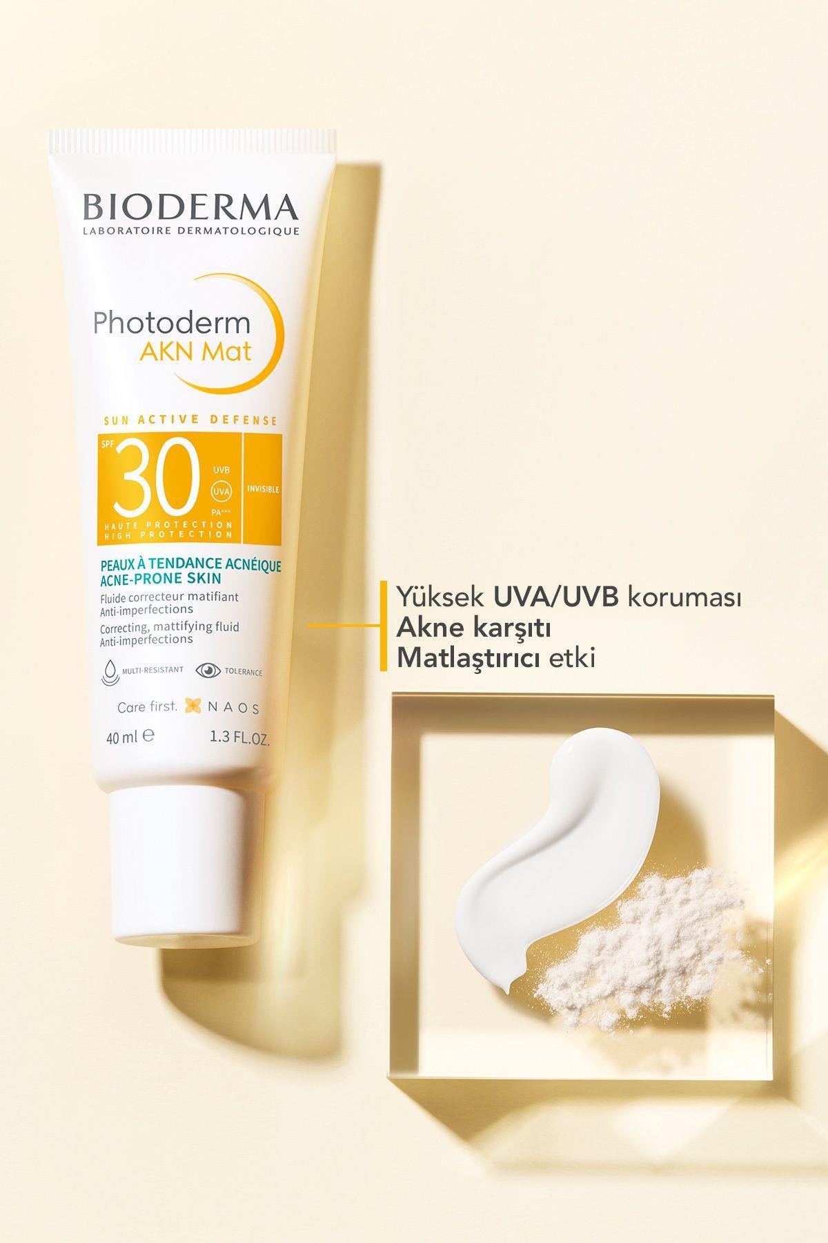 BİODERMAYÜZ GÜNEŞ ÜRÜNLERİBioderma Photoderm AKN Mat Spf30 Güneş Kremi 40 ml