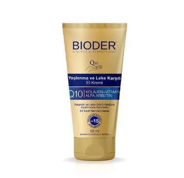 BİODERNEMLENDİRİCİLERBioder Yaşlanma Kırışıklık ve Leke Karşıtı El Kremi 50 ml
