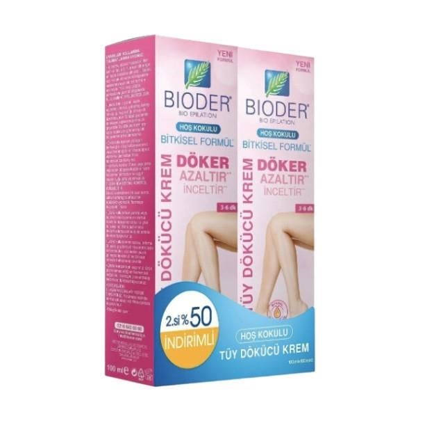 BİODERTÜY DÖKÜCÜLER VE GİDERİCİLERBioder Tüy Dökücü Krem Kadınlara Özel 100 ml 2.si %50 İndirimli