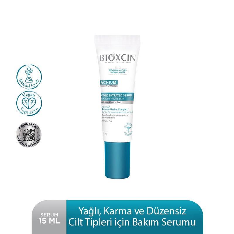 BİOXCİNCİLT BAKIM SERUMLARIBioxcin Acnium Karma ve Yağlı Ciltler İçin Konsantre Bakım Serumu 15 ml