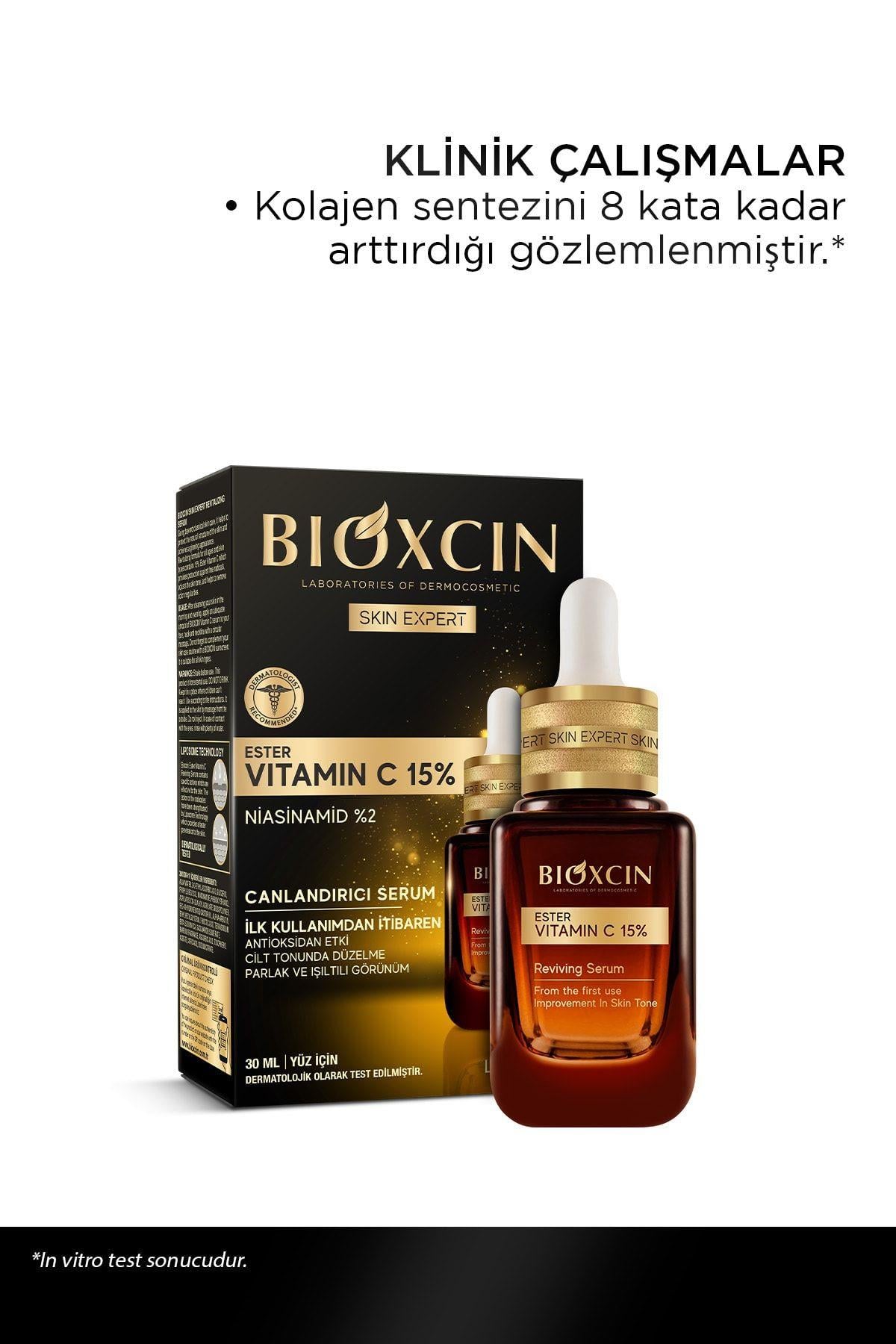 BİOXCİNCİLT BAKIM SERUMLARIBioxcin Ester Vitamin C %15 Canlandırıcı Serum 30 ml