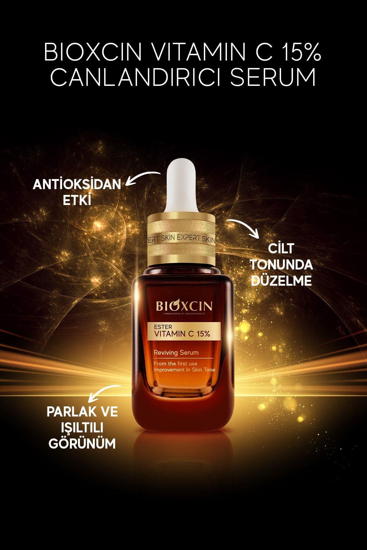 BİOXCİNCİLT BAKIM SERUMLARIBioxcin Ester Vitamin C %15 Canlandırıcı Serum 30 ml