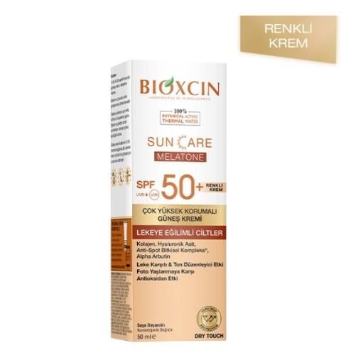 BİOXCİNGÜNEŞ ÜRÜNLERİBioxcin Sun Care Lekeye Eğilimli Ciltler İçin Spf50+ Renkli Güneş Kremi 50 ml