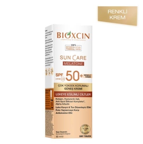 BİOXCİNGÜNEŞ ÜRÜNLERİBioxcin Sun Care Lekeye Eğilimli Ciltler İçin Spf50+ Renkli Güneş Kremi 50 ml