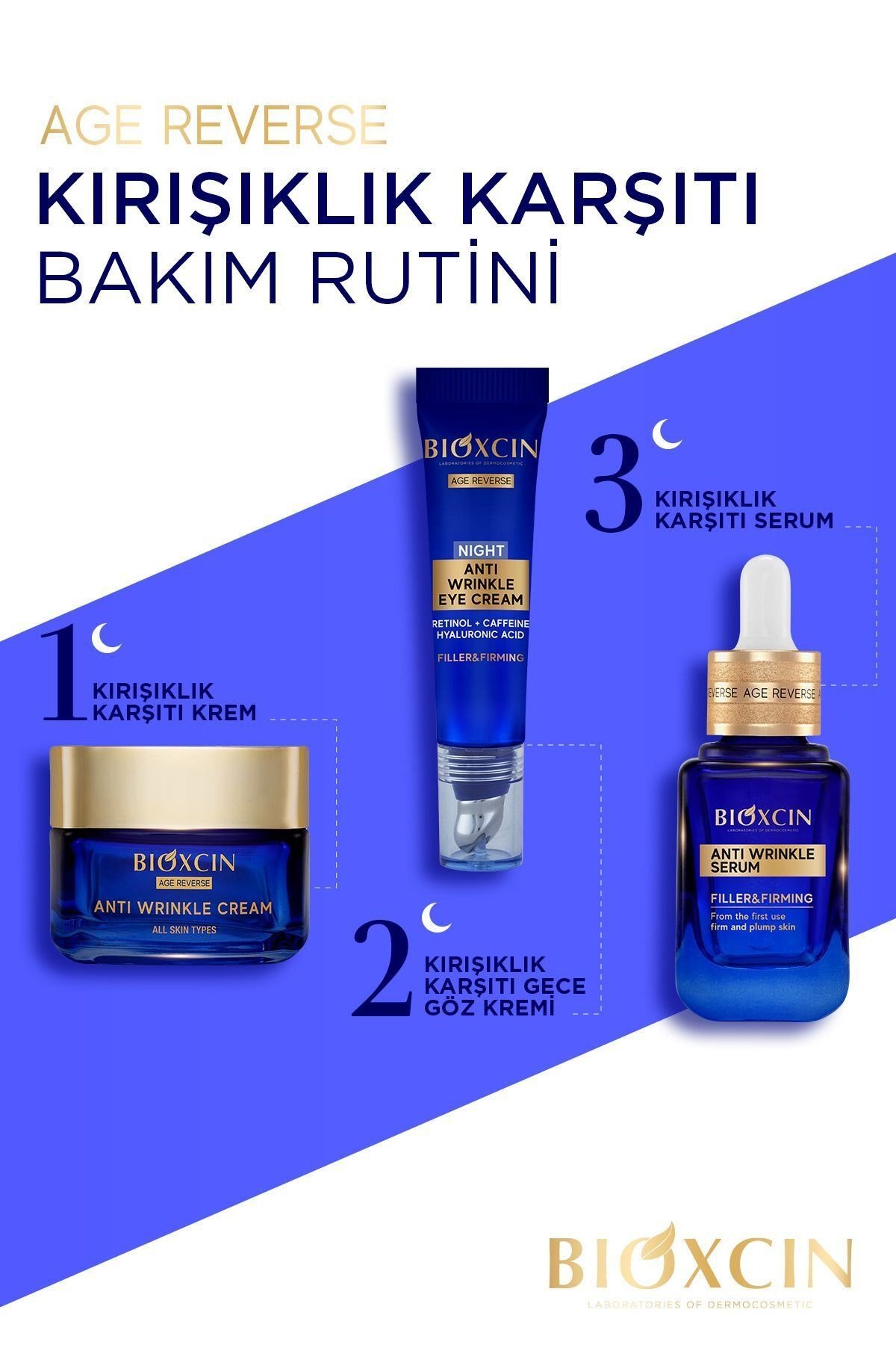 BİOXCİNNEMLENDİRİCİLERBioxcin Age Reverse Kırışıklık Karşıtı Krem 50 ml