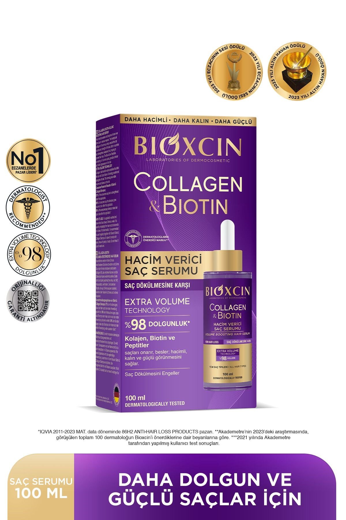 BİOXCİNSAÇ BAKIM SETİBioxcin Collagen Biotin Saç Serumu 100 ml