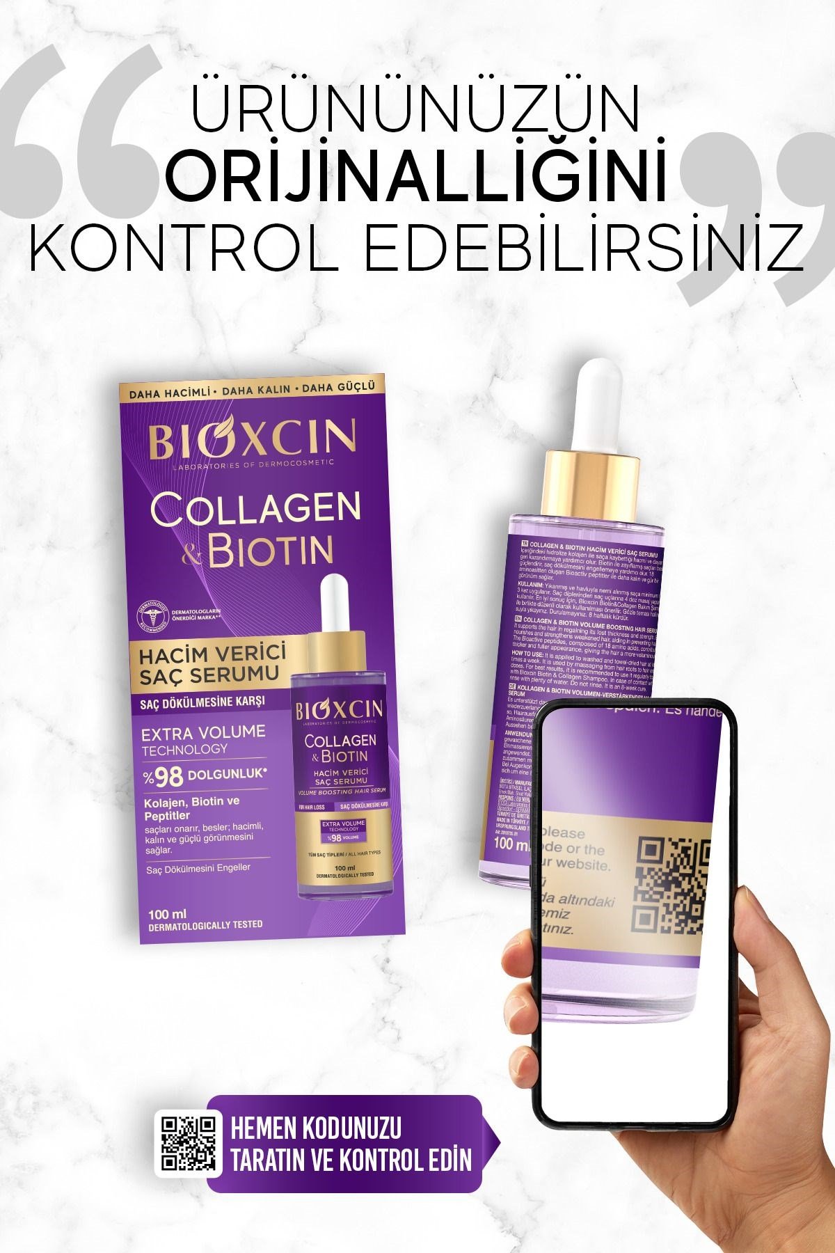 BİOXCİNSAÇ BAKIM SETİBioxcin Collagen Biotin Saç Serumu 100 ml