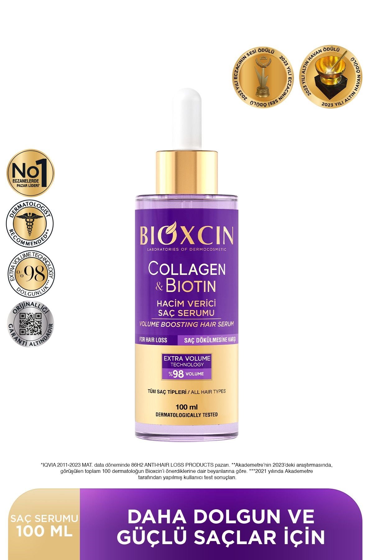 BİOXCİNSAÇ BAKIM SETİBioxcin Collagen Biotin Saç Serumu 100 ml