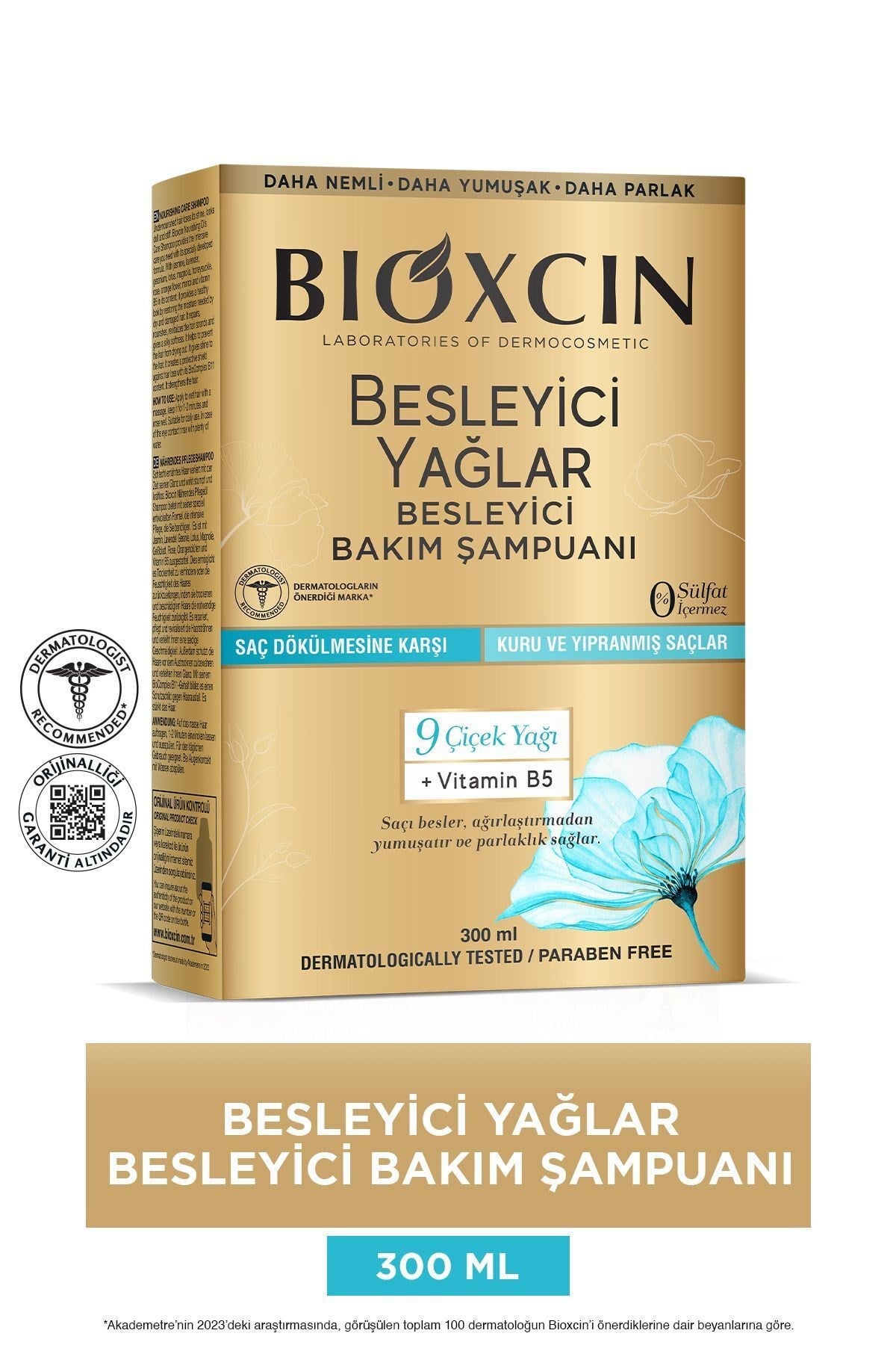 BİOXCİNŞAMPUANLARBioxcin Besleyici Yağlar Şampuan 300 ml