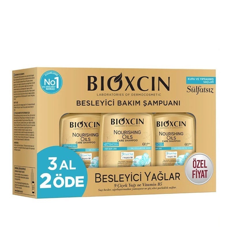 BİOXCİNŞAMPUANLARBioxcin Besleyici Yağlar Şampuan 300 ml - 3 Al 2 Öde