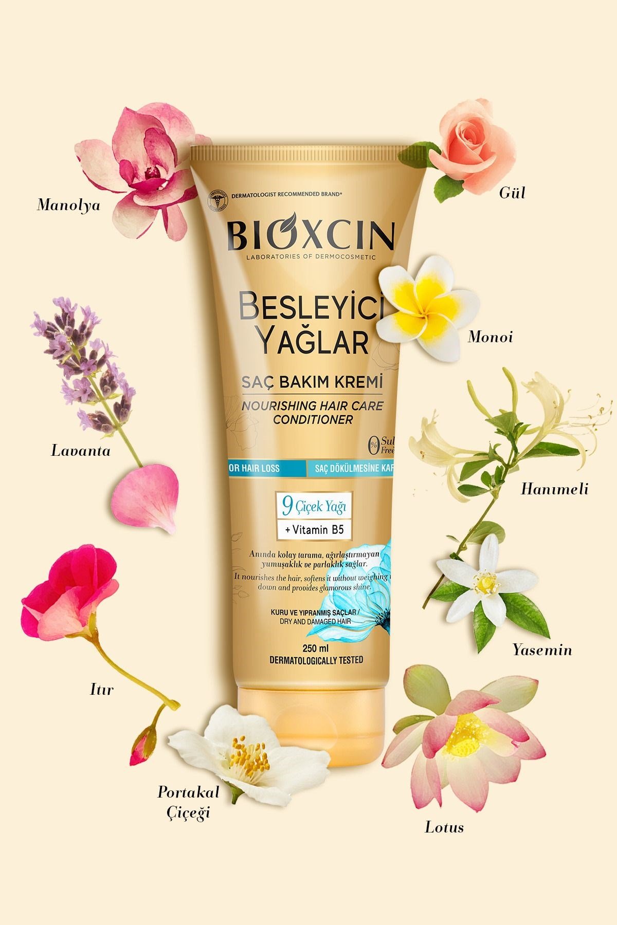 BİOXCİNŞAMPUANLARBioxcin Besleyici Yağlar Saç Bakım Kremi 250 ml