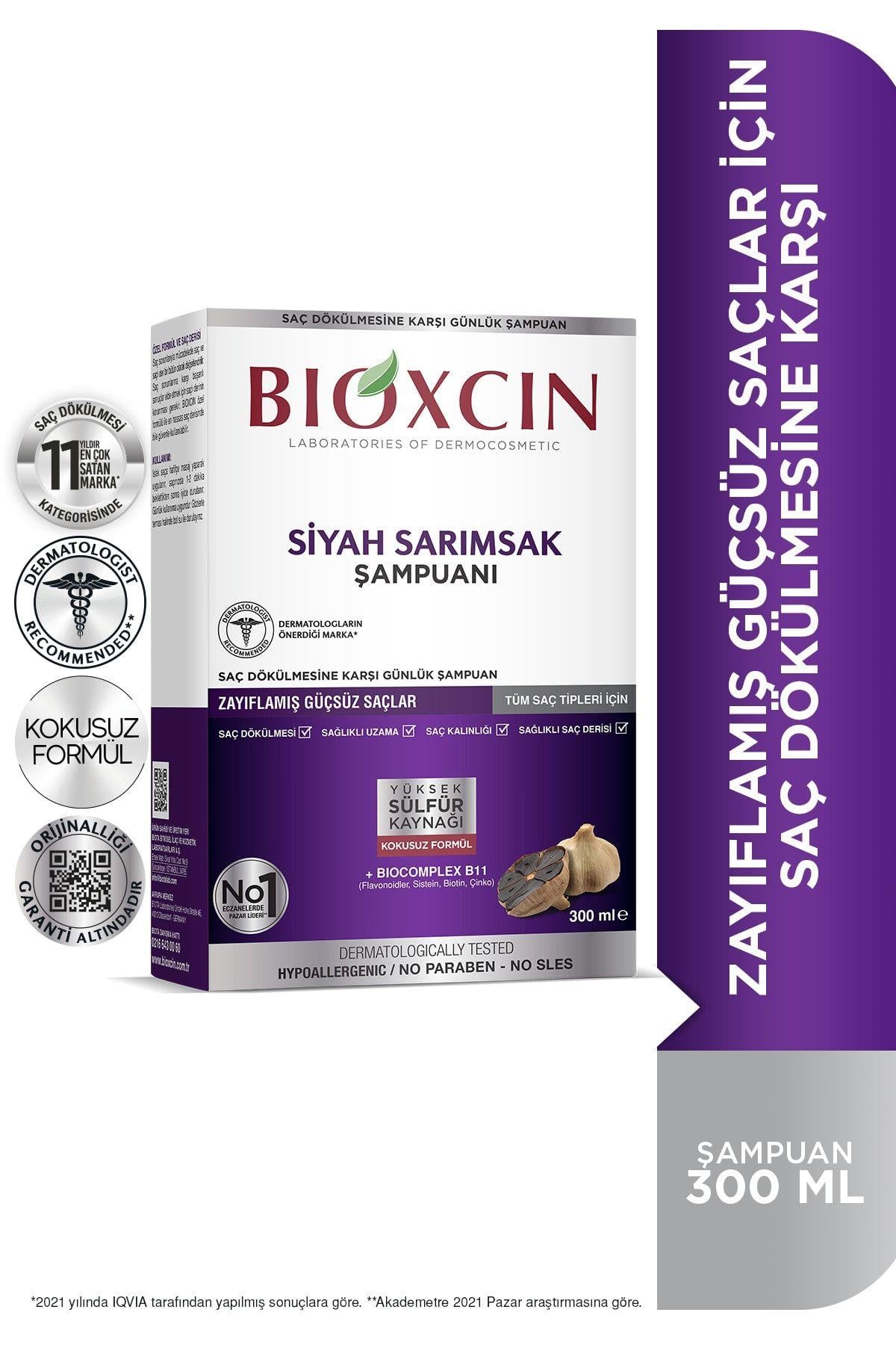 BİOXCİNŞAMPUANLARBioxcin Siyah Sarımsak Şampuanı 300 ml