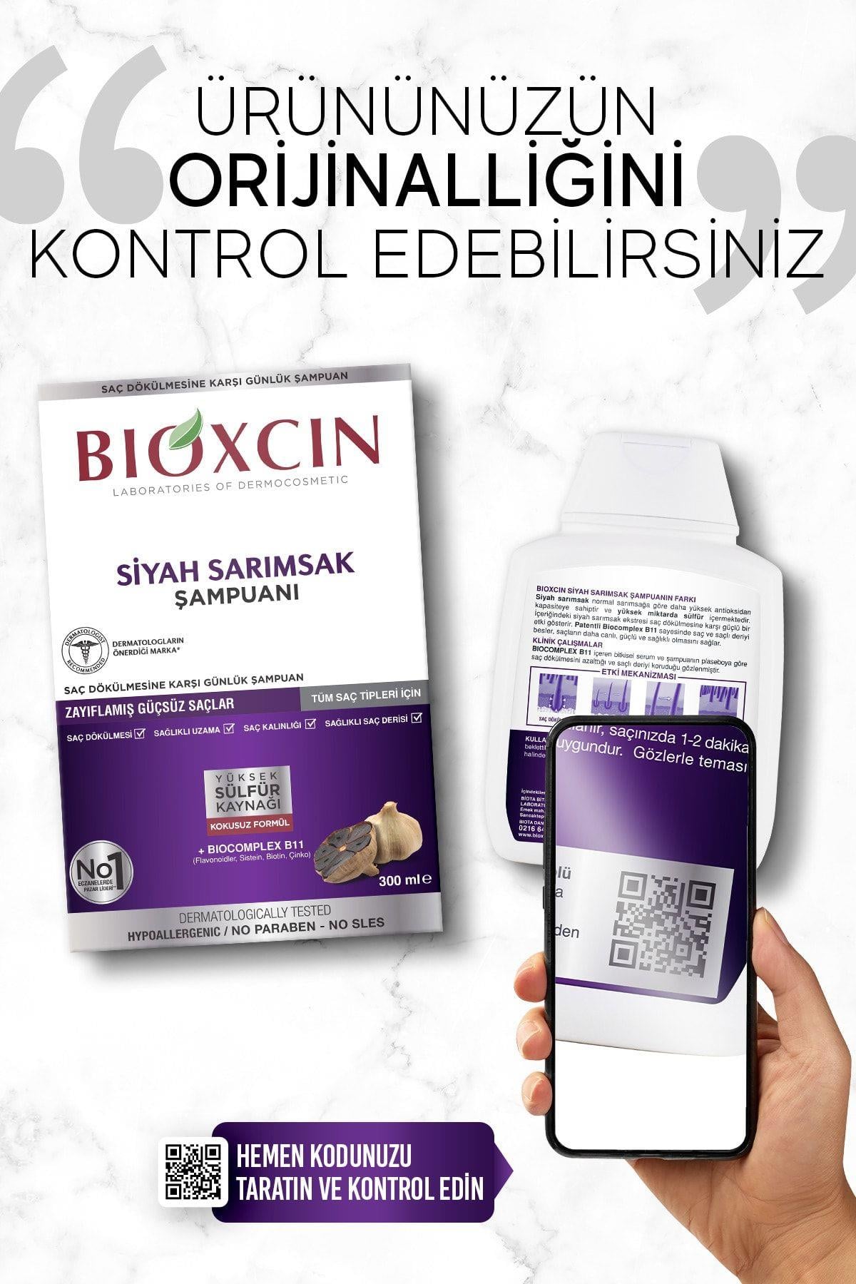 BİOXCİNŞAMPUANLARBioxcin Siyah Sarımsak Şampuanı 300 ml