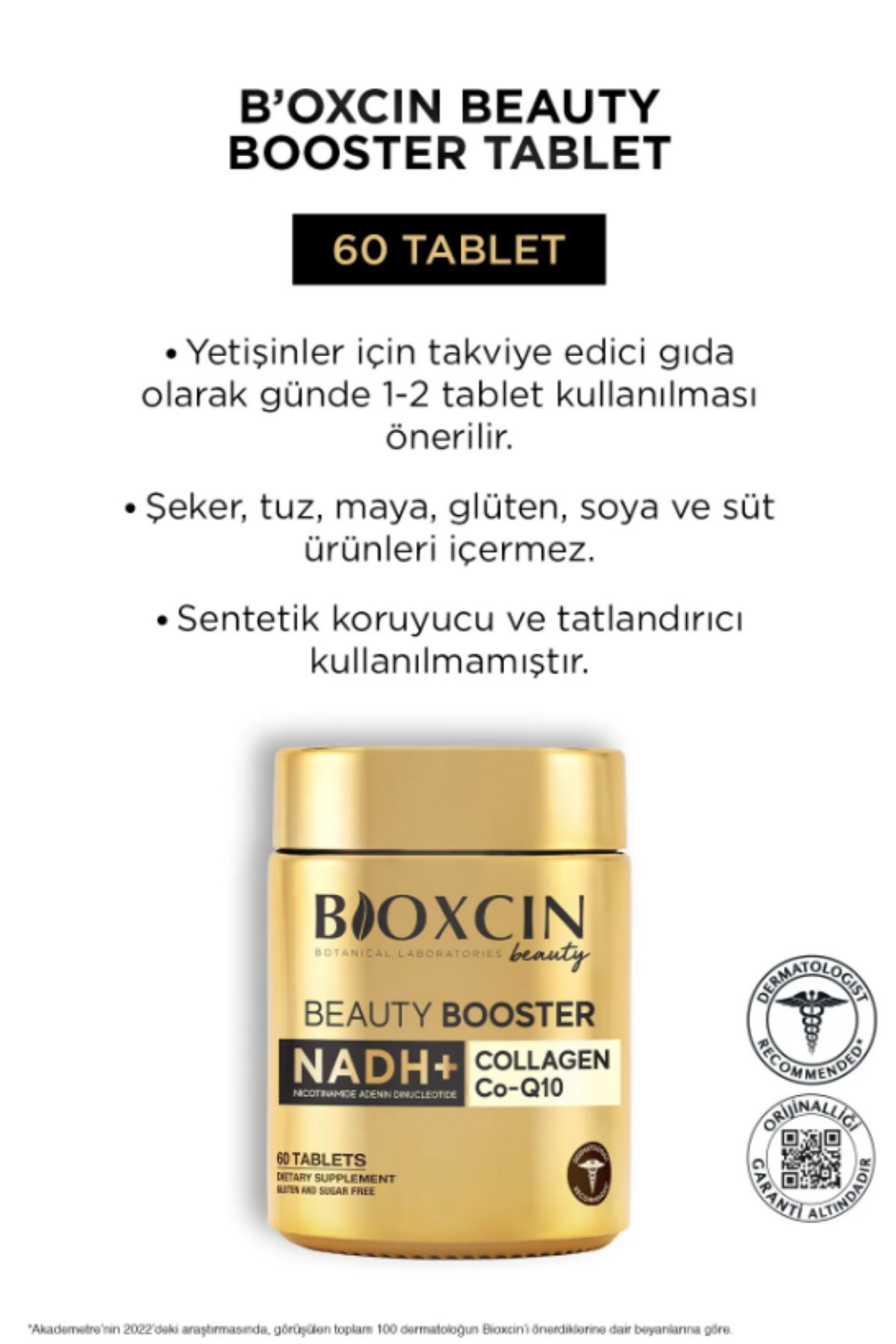 BİOXCİNVİTAMİN-MİNERALLERBioxcin Beauty Booster 60 Tablet 3 Adet