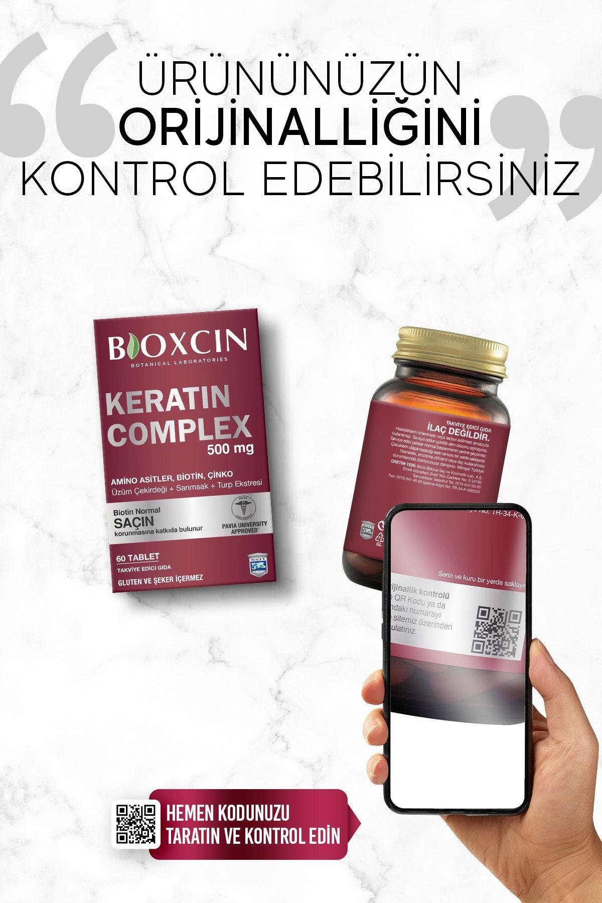 BİOXCİNVİTAMİN-MİNERALLERBioxcin Keratin Complex 60 Tablet