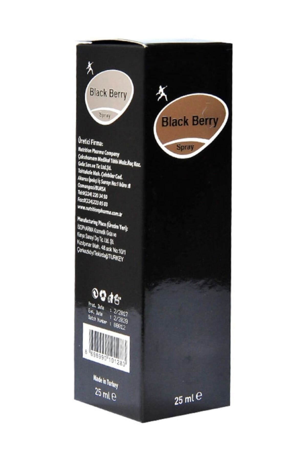 BLACK BERRYKAYGANLAŞTIRICI VE DİĞER ÜRÜNLERBlack Berry Geciktirici Masaj Spreyi 25 ml