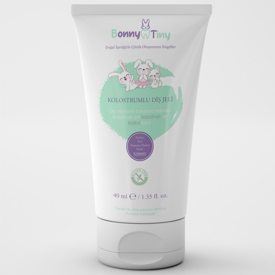Bonny TinyBEBEK VE ÇOCUK DİŞ MACUNLARIBonny Tiny Koruyucu Kolostrumlu Diş Jeli 40 ml