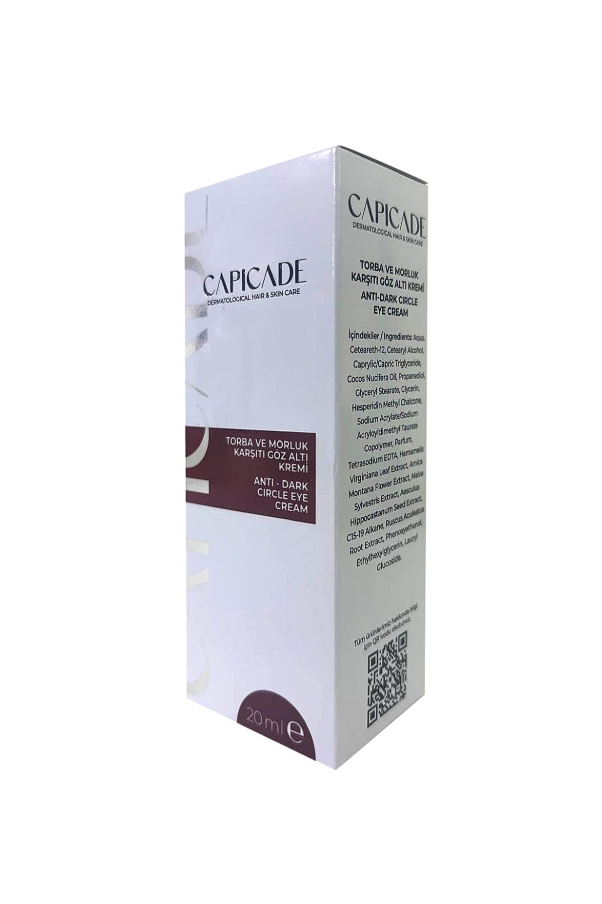 CAPİCADEGÖZ ÇEVRESİ BAKIMICapicade Torba ve Morluk Karşıtı Göz Altı Kremi 20 ml