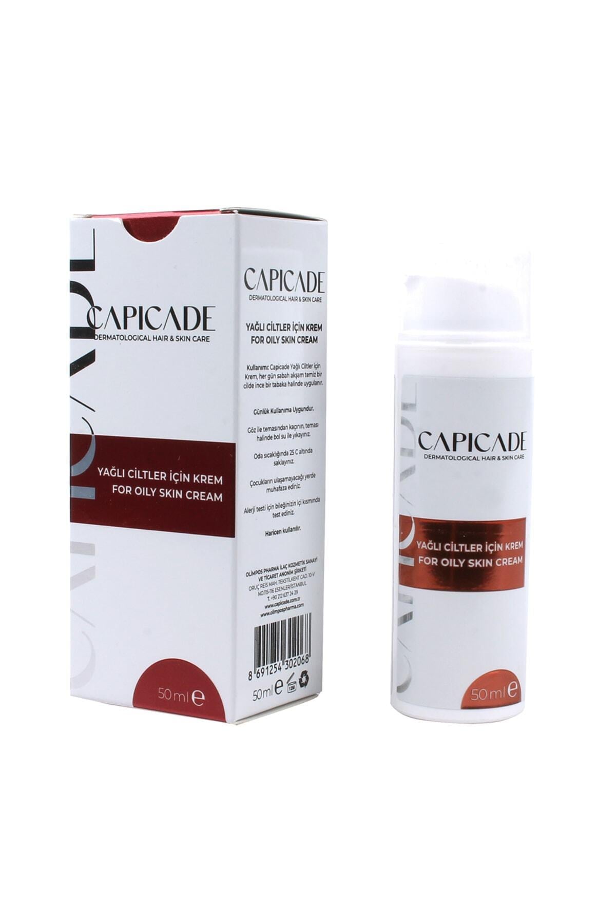 CAPİCADENEMLENDİRİCİLERCapicade Yağlı Ciltler İçin Krem 50 ml