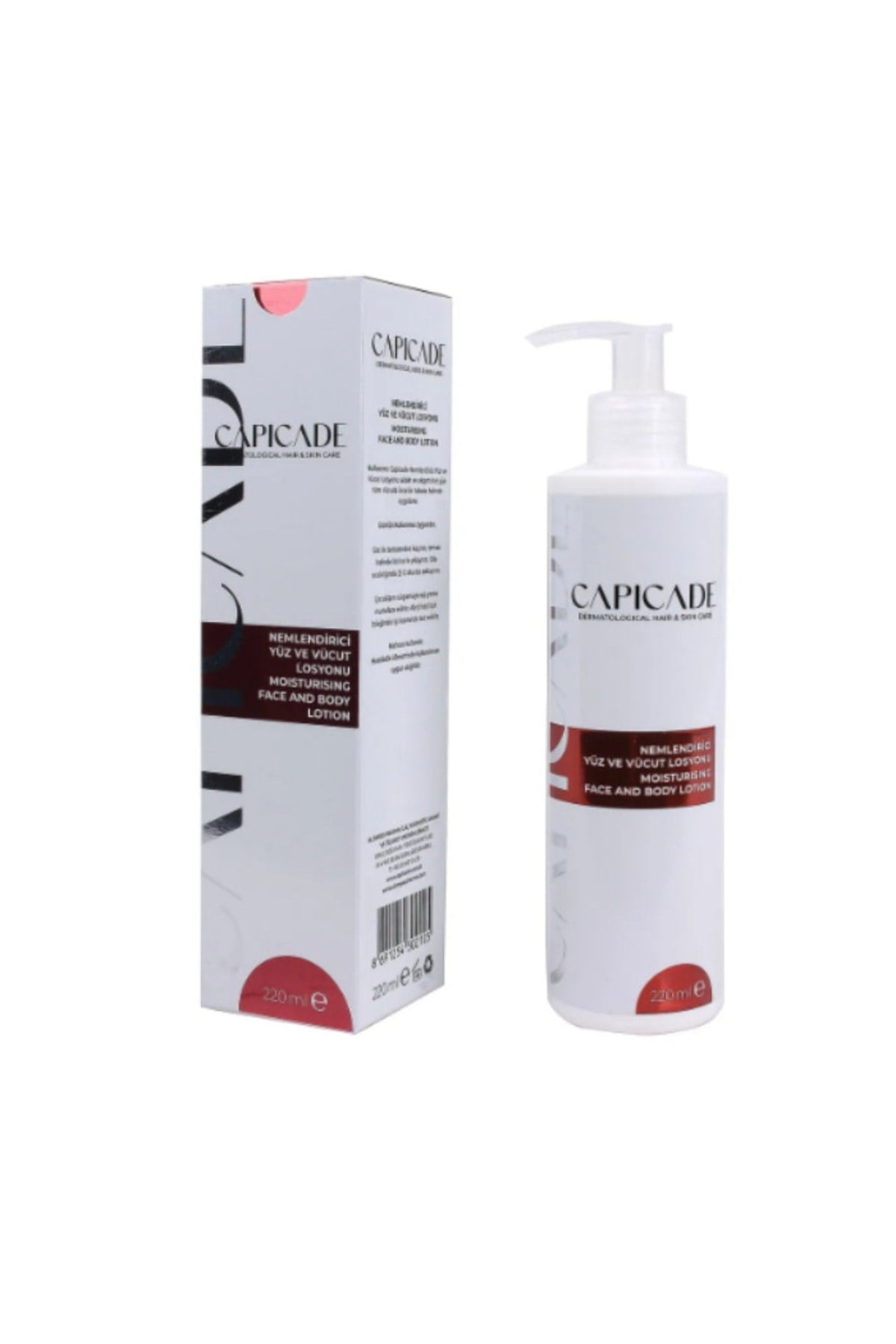 CAPİCADEVÜCUT NEMLENDİRİCİLERCapicade Nemlendirici Yüz ve Vücut Losyonu 220 ml