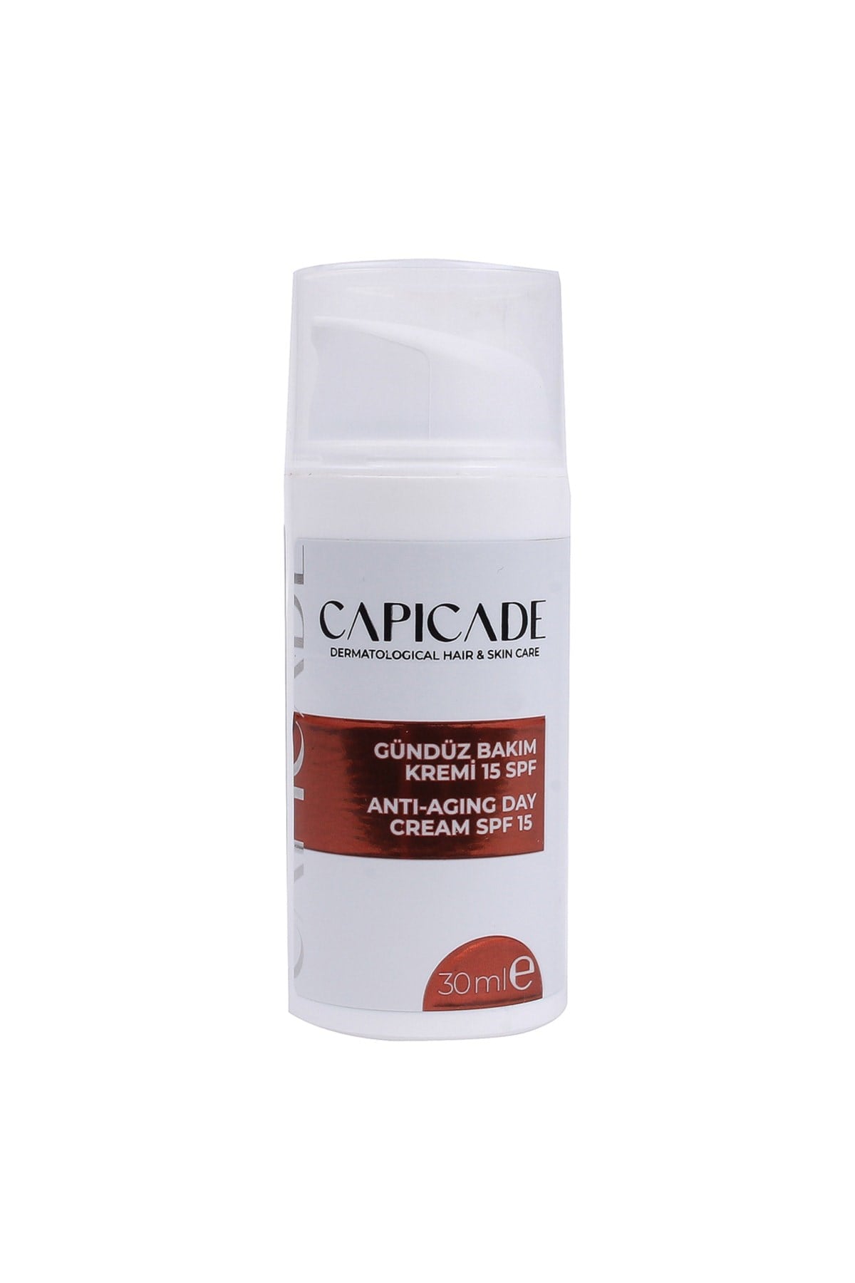 CAPİCADEYÜZ GÜNEŞ ÜRÜNLERİCapicade Anti-Aging Gündüz Bakım Kremi SPF15 30 ml