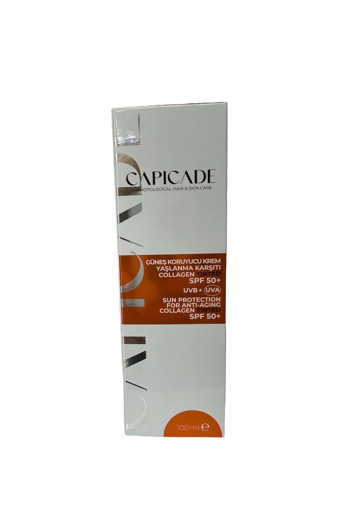 CAPİCADEYÜZ GÜNEŞ ÜRÜNLERİCapicade Güneş Koruyucu Krem Collagen Tinted Spf 50+ 100 ml
