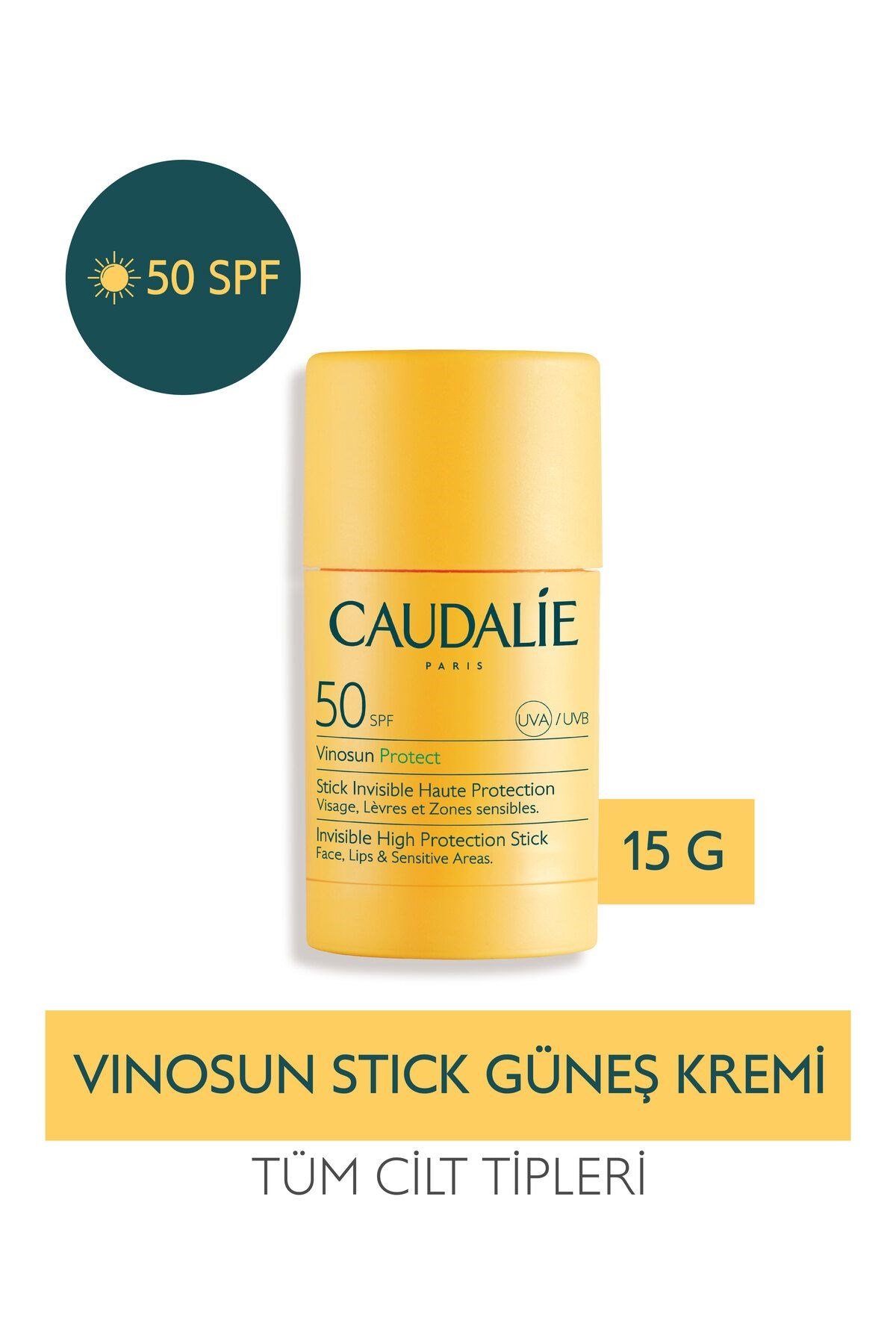 CAUDALİEYÜZ GÜNEŞ ÜRÜNLERİCaudalie Vinosun Protect Invisible High Protection Stick SPF50+ 15 gr