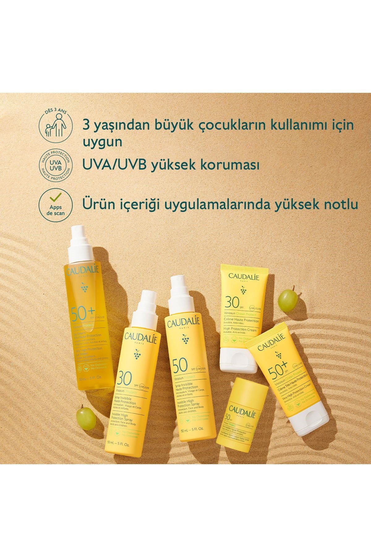 CAUDALİEYÜZ GÜNEŞ ÜRÜNLERİCaudalie Vinosun Protect Invisible High Protection Stick SPF50+ 15 gr
