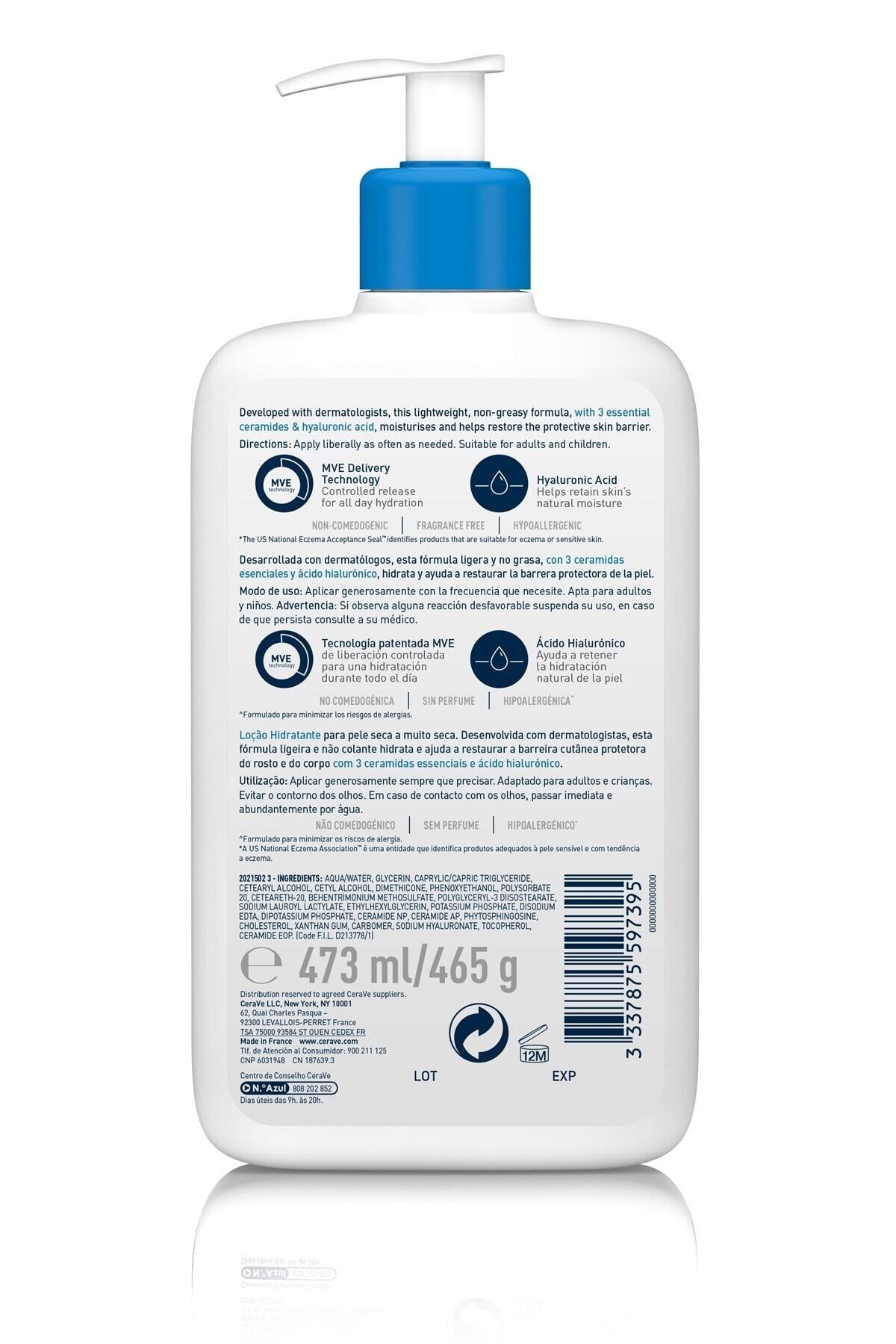 CERAVENEMLENDİRİCİLERCeraVe Nemlendirici Losyon 473 ml