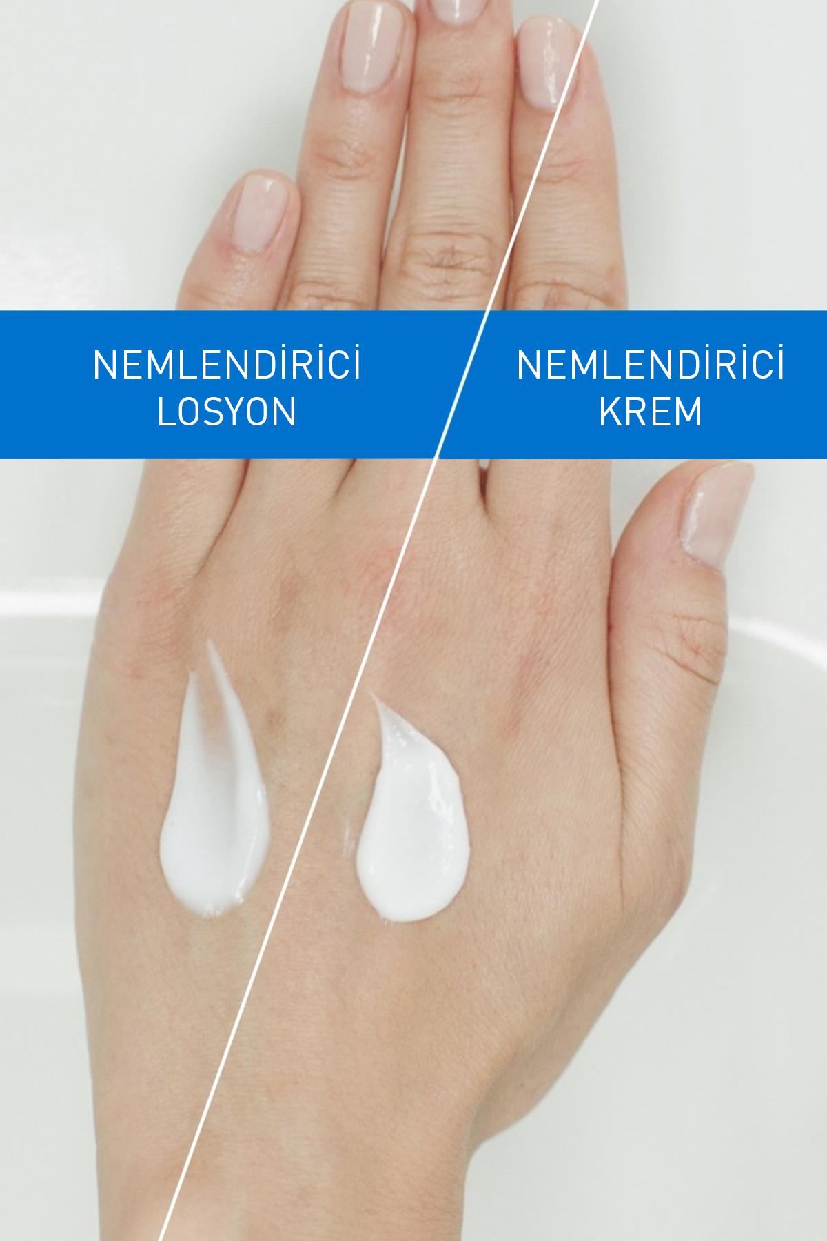 CERAVEVÜCUT NEMLENDİRİCİLERCeraVe Nemlendirici Yüz Ve Vücut Kremi - Kuru Ciltler İçin Seramid Ve Hyalüronik Asit İçerikli 454 gr - Pompalı
