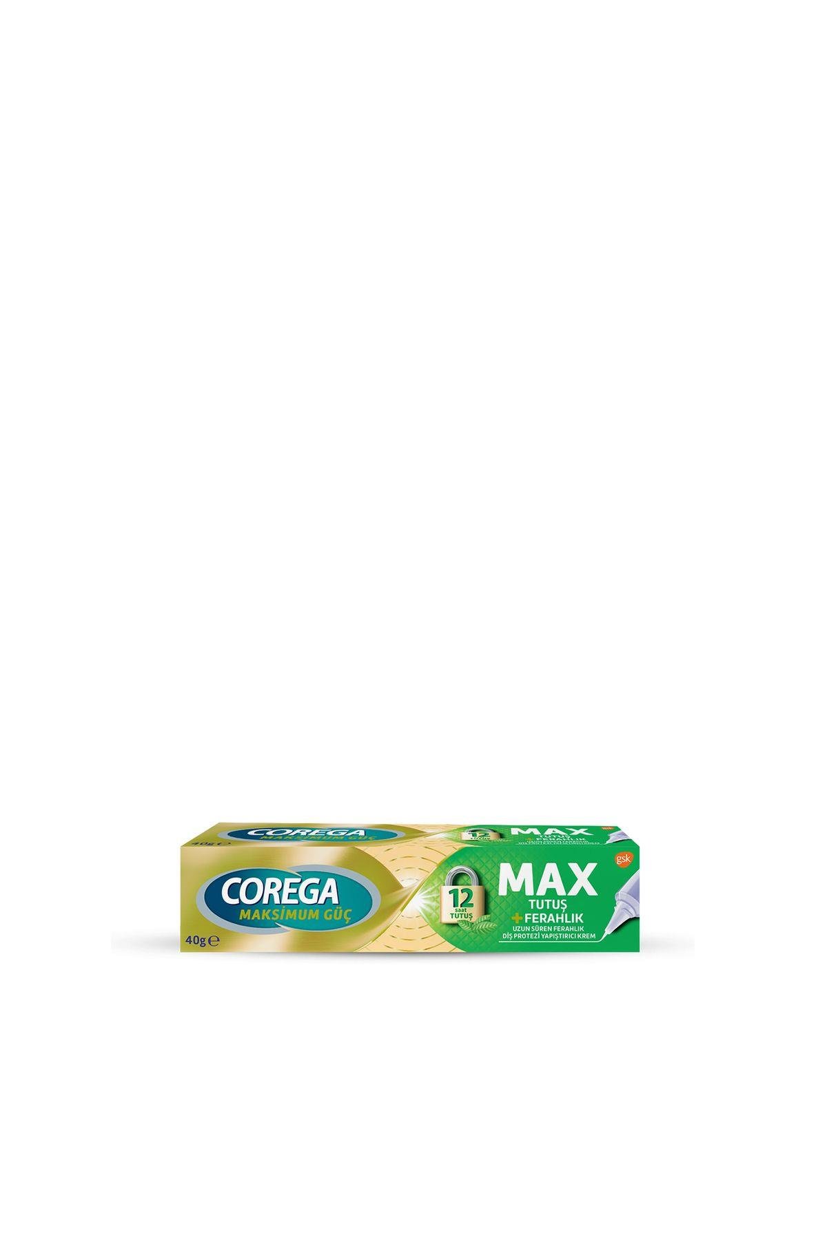 COREGAAĞIZ VE DİŞ BAKIMICorega Max Tutuş Ferahlık Diş Protezi Yapıştırıcı 40 gr