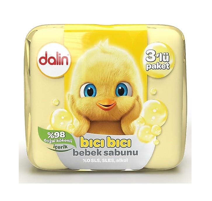 DALİNBEBEK VE ÇOCUK CİLT TEMİZLEME ÜRÜNLERİDalin Bıcı Bıcı Bebek Sabunu 3'lü Paket