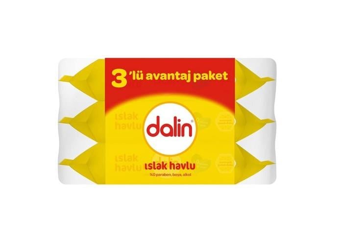 DALİNBEBEK VE ÇOCUK CİLT TEMİZLEME ÜRÜNLERİDalin Islak Mendil 56 Yaprak - 3'lü Avantaj Paketi