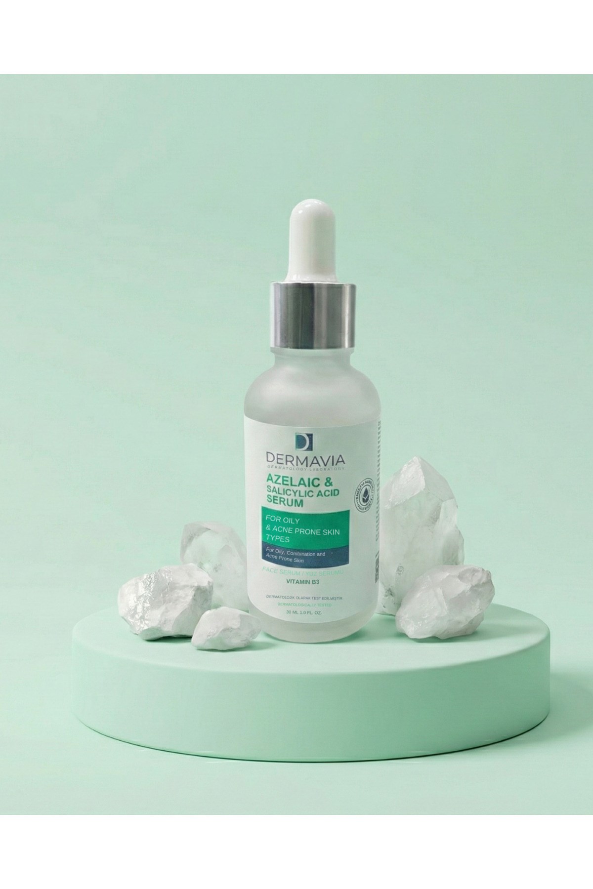 DERMAVIACİLT BAKIM SERUMLARIDermavia Yağlı Akne Eğilimli Cilt Tipleri İçin Yüz Serumu 30 ml