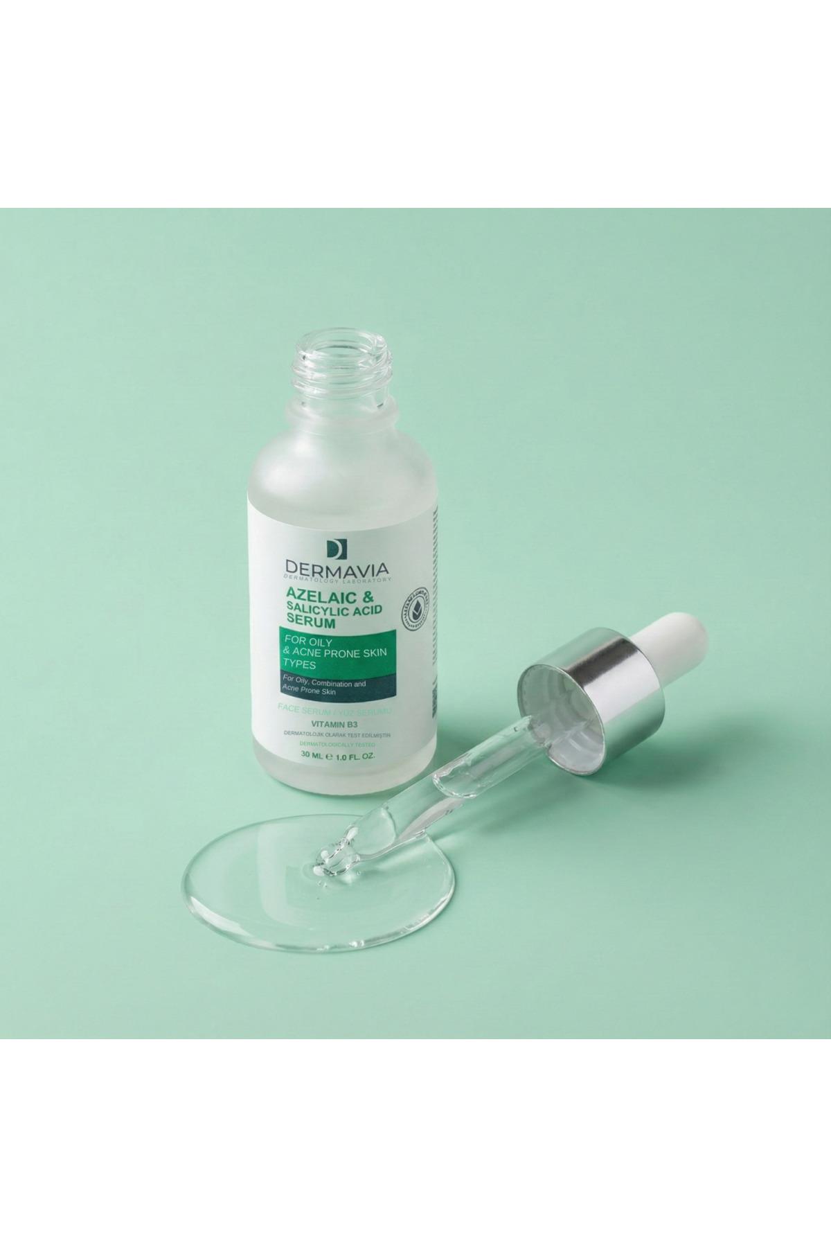 DERMAVIACİLT BAKIM SERUMLARIDermavia Yağlı Akne Eğilimli Cilt Tipleri İçin Yüz Serumu 30 ml