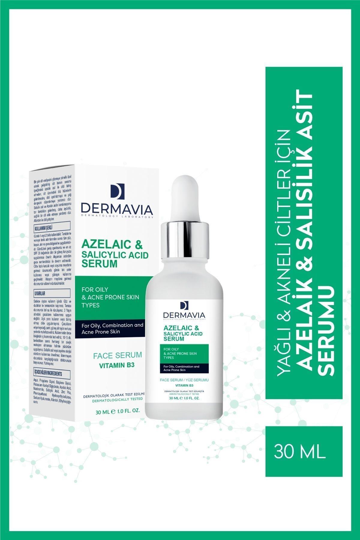 DERMAVIACİLT BAKIM SERUMLARIDermavia Yağlı Akne Eğilimli Cilt Tipleri İçin Yüz Serumu 30 ml