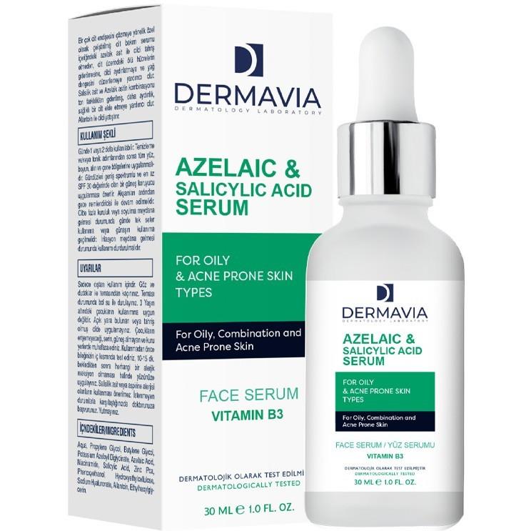 DERMAVIACİLT BAKIM SERUMLARIDermavia Yağlı Akne Eğilimli Cilt Tipleri İçin Yüz Serumu 30 ml