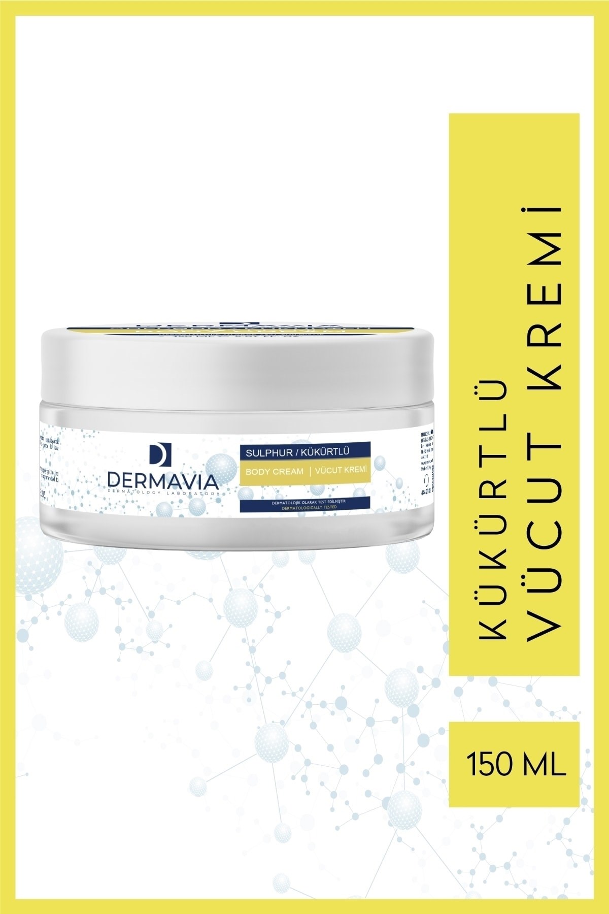 DERMAVIANEMLENDİRİCİLERDermavia Kükürtlü Vücut Kremi 150 ml