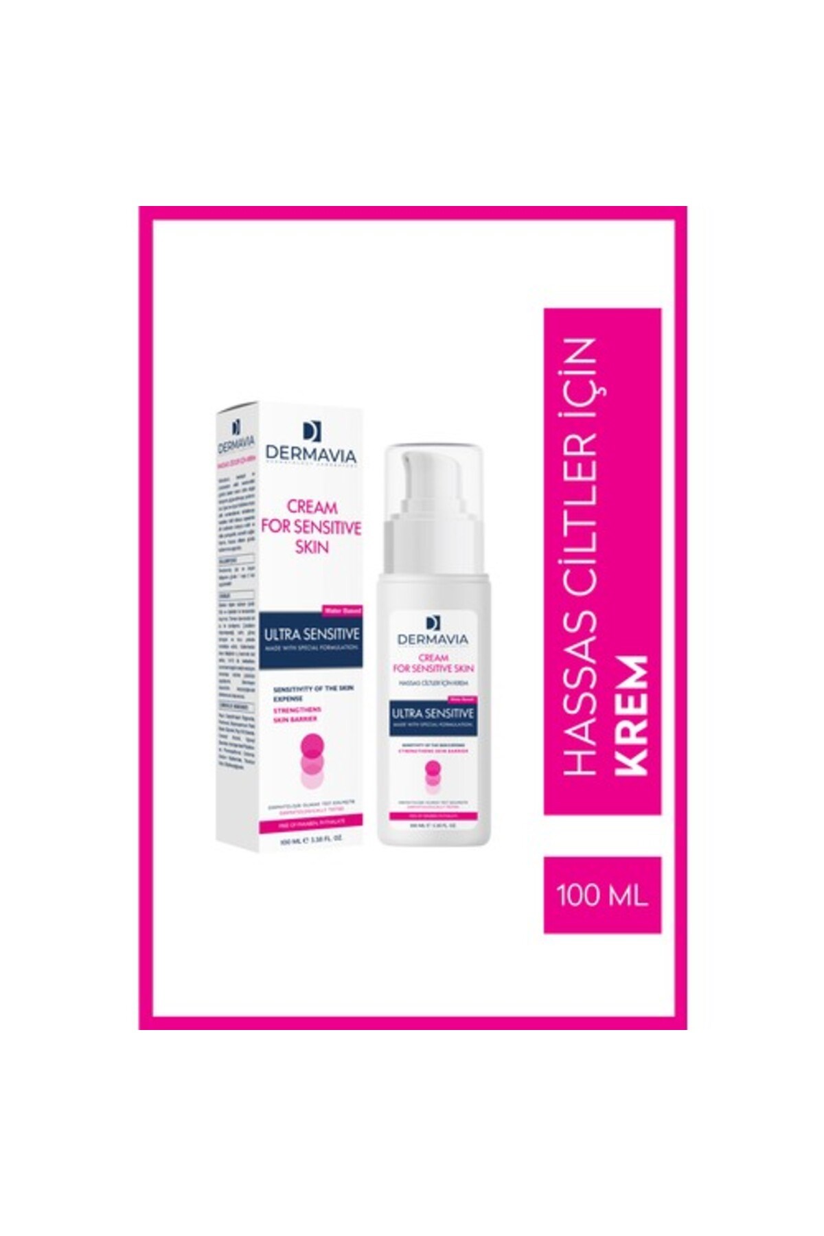 DERMAVIAVÜCUT NEMLENDİRİCİLERDermavia Hassas Ciltler İçin Krem 100 ml