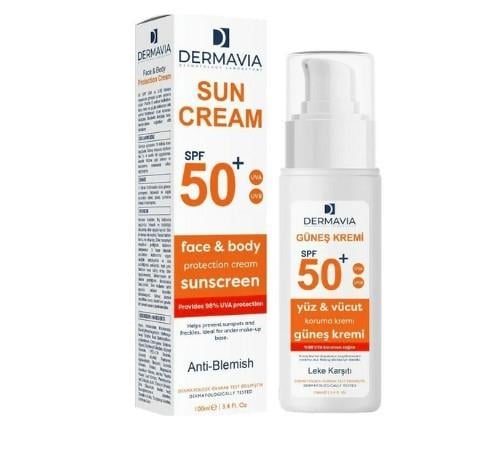 DERMAVIAYÜZ GÜNEŞ ÜRÜNLERİDermavia Güneş Kremi Lekeli Karşıtı Spf 50+ 100 ml
