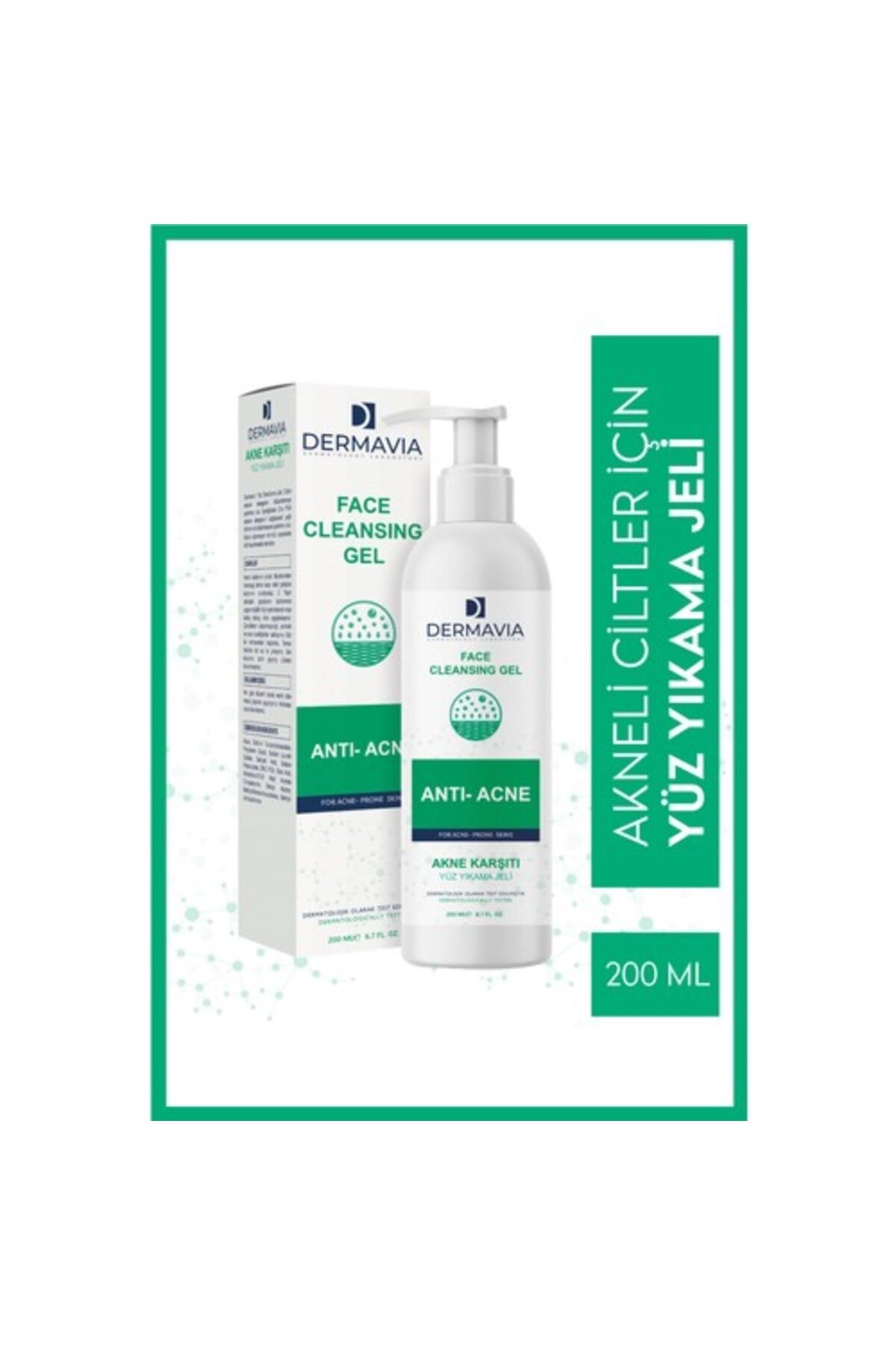 DERMAVIAYÜZ TEMİZLEYİCİLERDermavia Akne Karşıtı Yüz Yıkama Jeli 200 ml