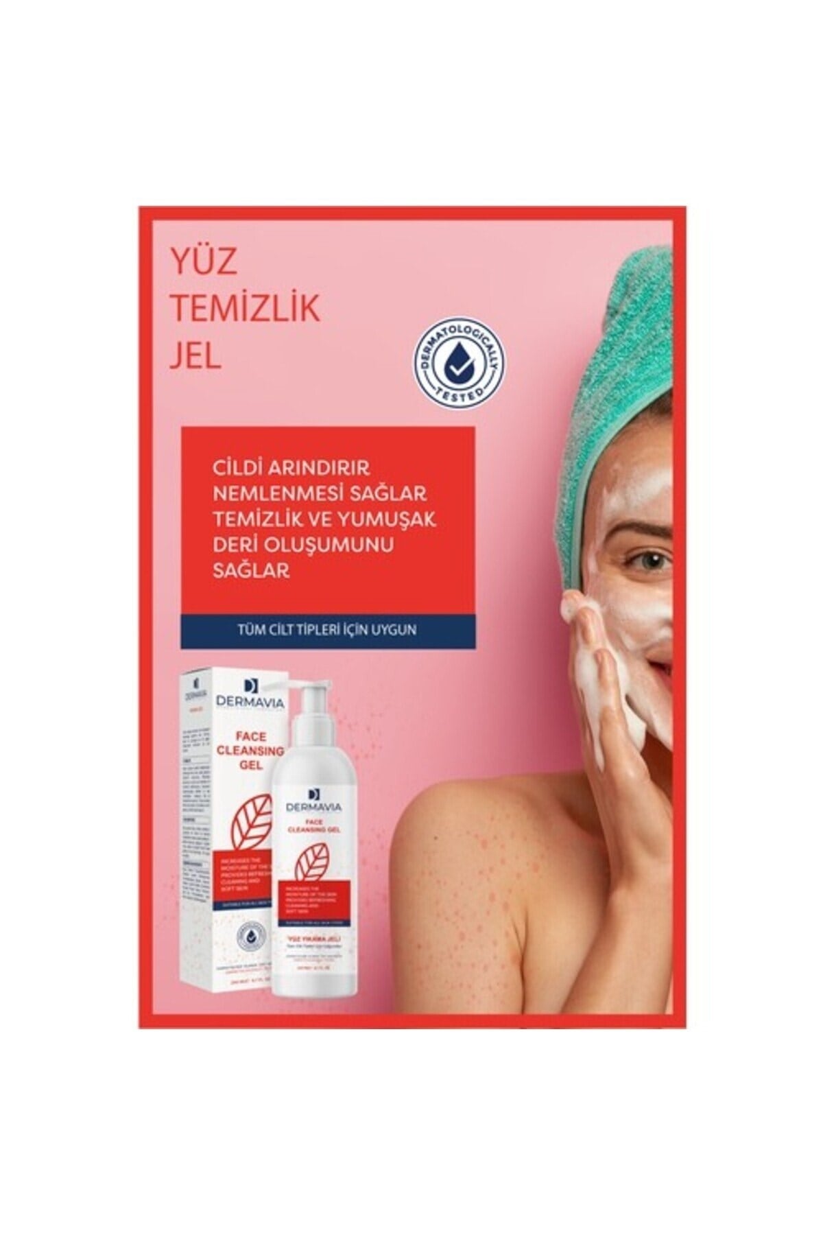 DERMAVIAYÜZ TEMİZLEYİCİLERDermavia Laktik Asit Yüz Yıkama Jeli 200 ml