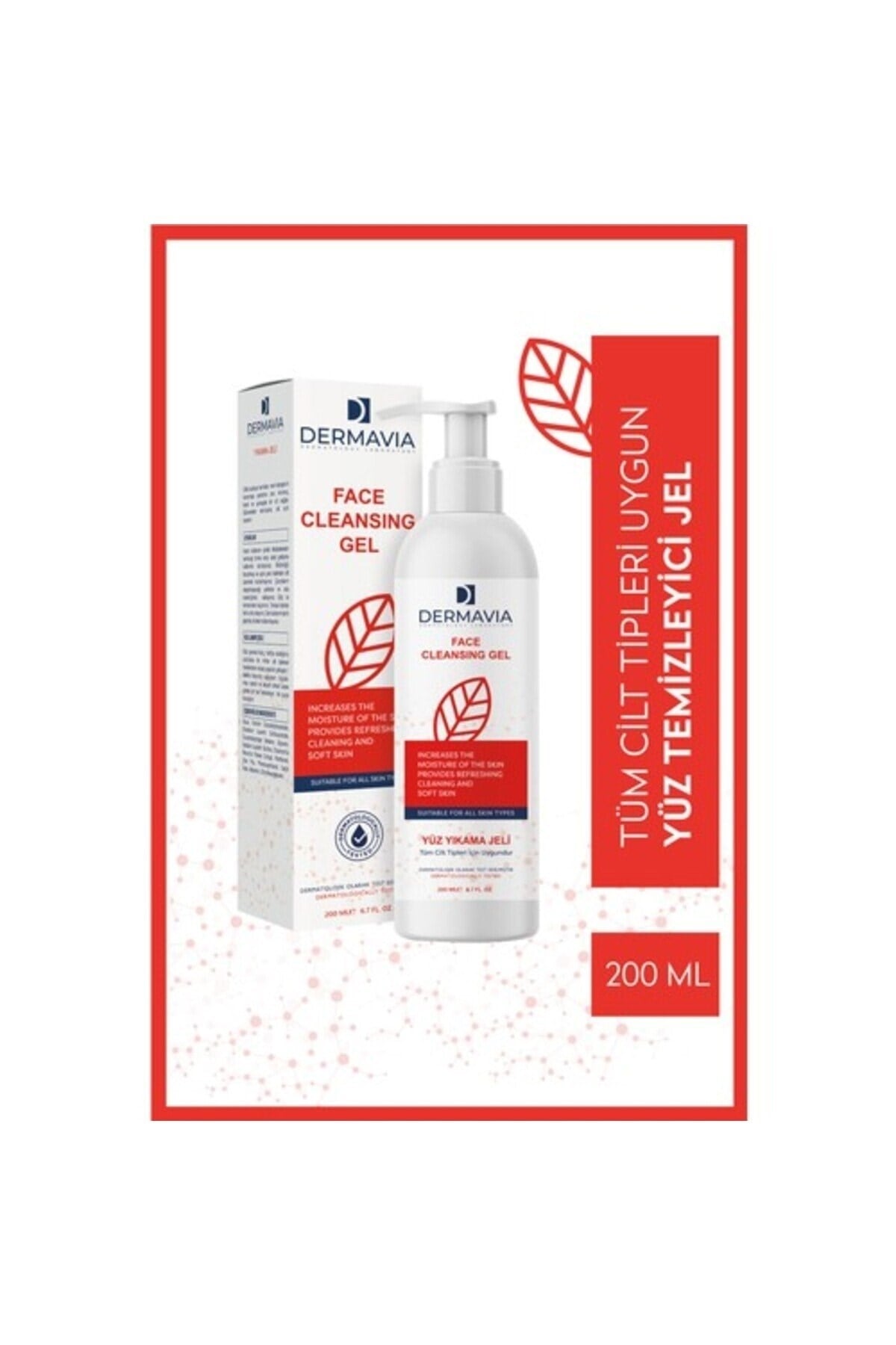 DERMAVIAYÜZ TEMİZLEYİCİLERDermavia Laktik Asit Yüz Yıkama Jeli 200 ml