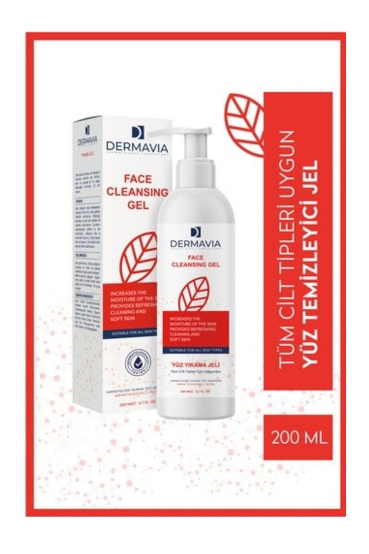 DERMAVIAYÜZ TEMİZLEYİCİLERDermavia Laktik Asit Yüz Yıkama Jeli 200 ml