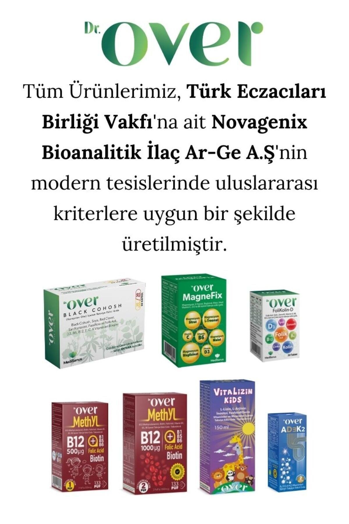 DR OVERÇOCUKLAR İÇİN BESİN TAKVİYELERİDr. Over Vitalizin Kids 150 ml