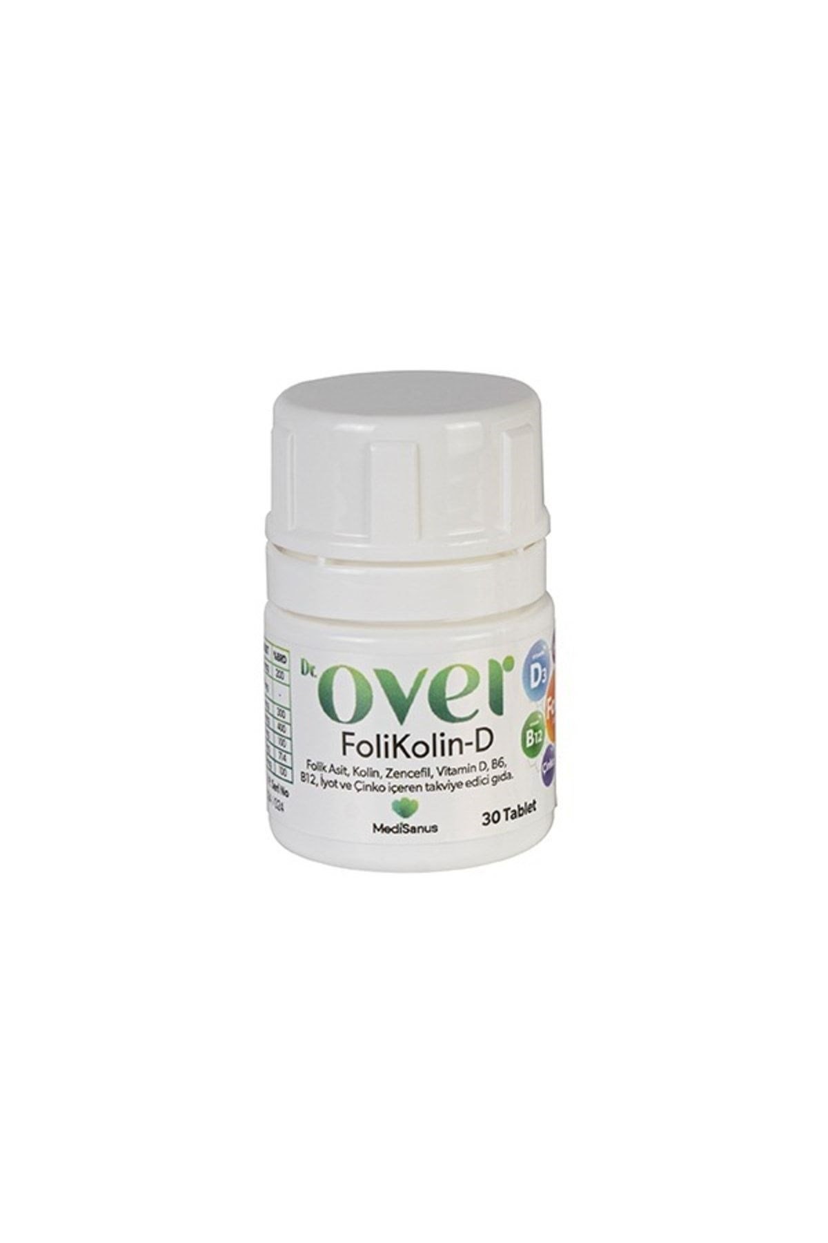 DR OVERVİTAMİN-MİNERALLERDr. Over Folikolin D 30 Tablet