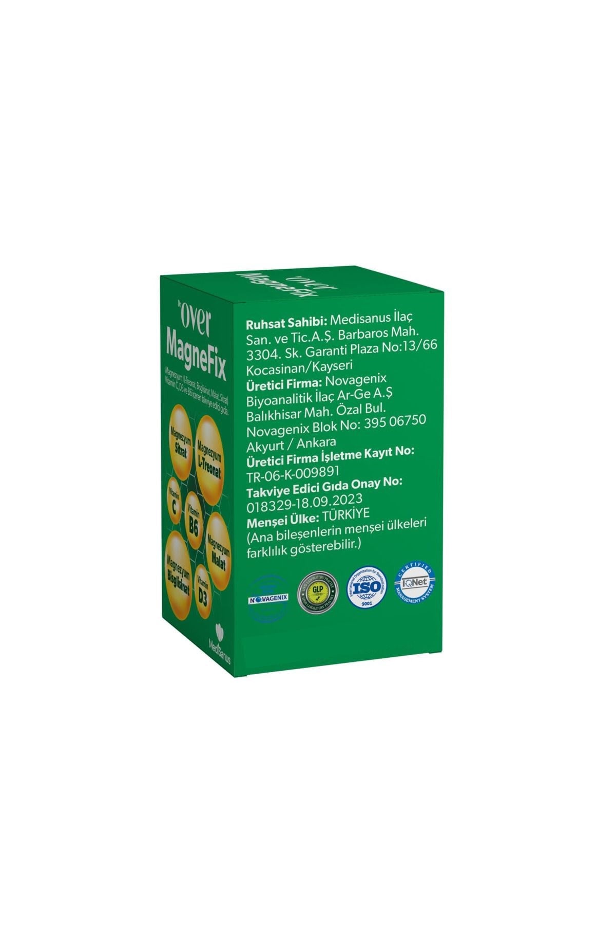 DR OVERVİTAMİN-MİNERALLERDr. Over MagneFix 60 Tablet